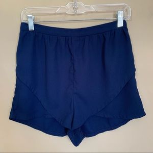 3/$15 SALE! Tobi Navy Blue Layered Flowy Shorts